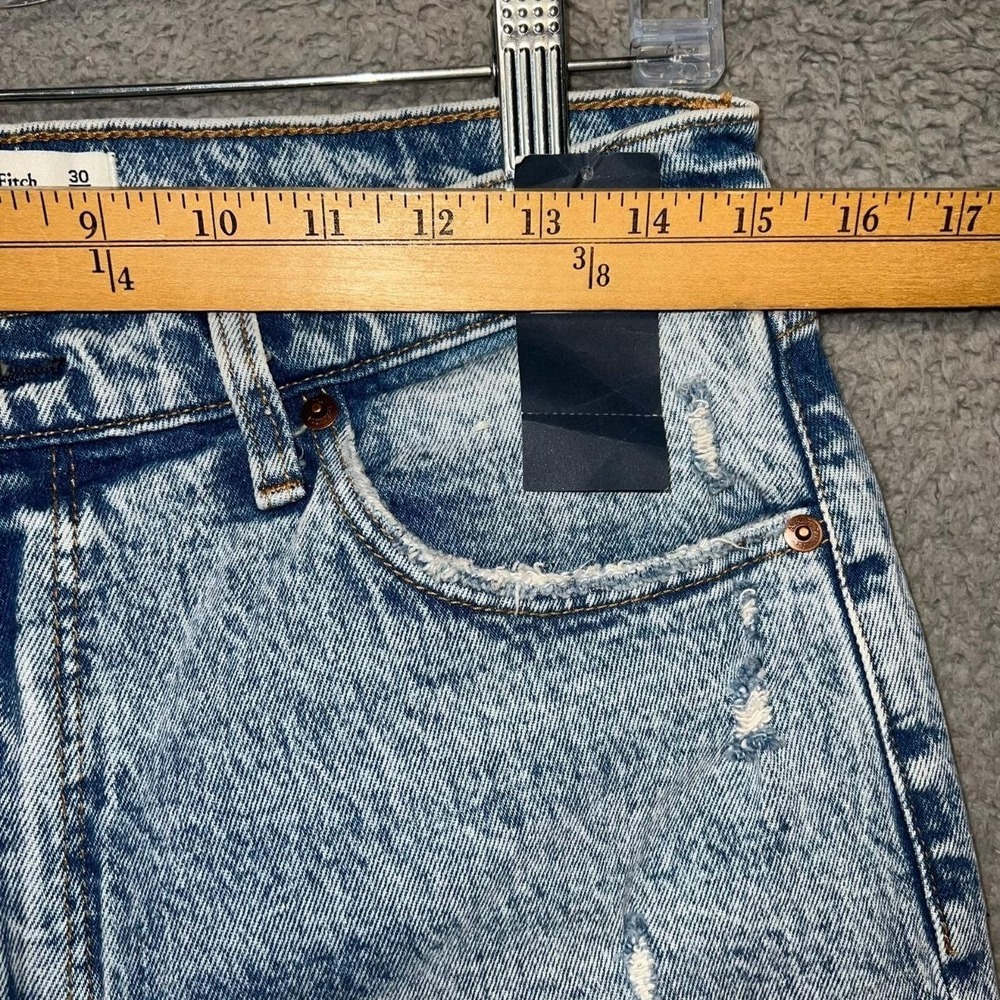 NWT Abercrombie & Fitch Jeans Women's 30/10S (30x29) Denim '90s Skinny High Rise - Picture 10 of 13